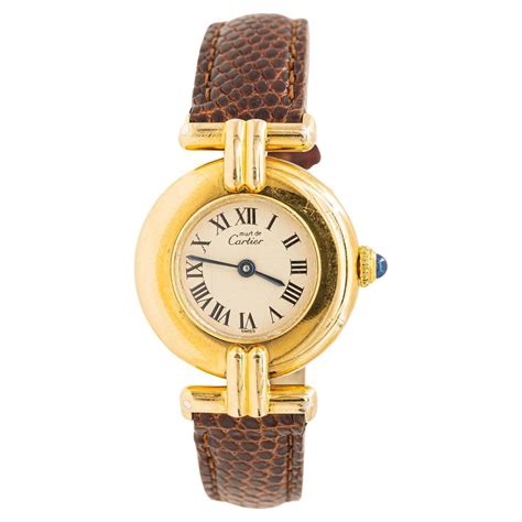 orologi cartier quadrati pelle nera|cartier oro da donna.